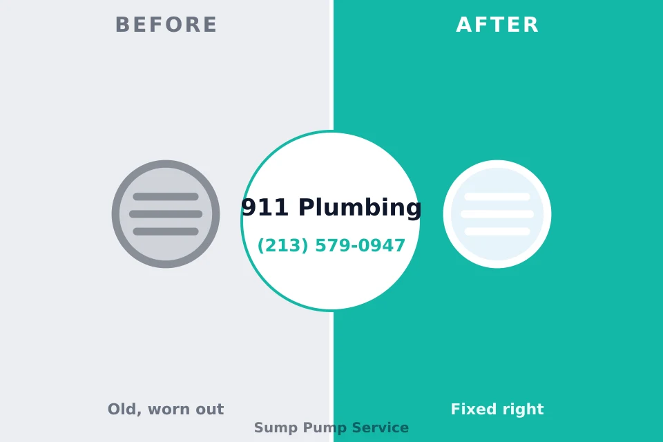 Before and after: plumbing repair Westport Village, CT